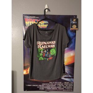 Disney Parks Mickey & Minnie’s Runaway Railway Grey T-shirt Women’s Size L
